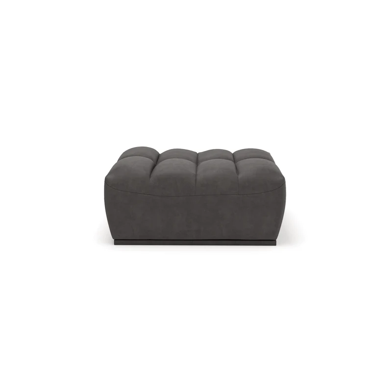 Pouf modulable JODY Tissu effet cuir vintage
