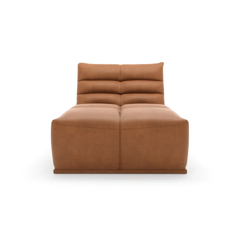 Méridienne modulable JODY Tissu effet cuir vintage