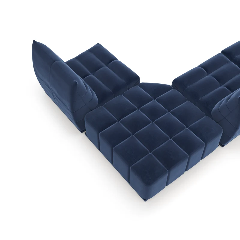 Canapé grand angle droit ou gauche modulable JODY Velours