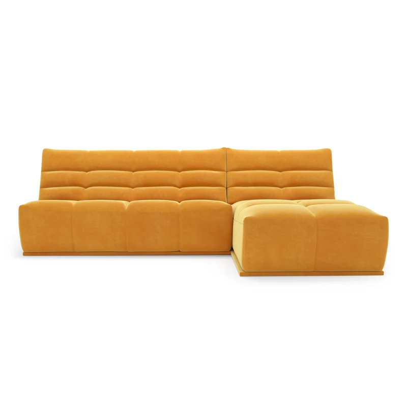 Canapé d'angle droit ou gauche modulable JODY Velours