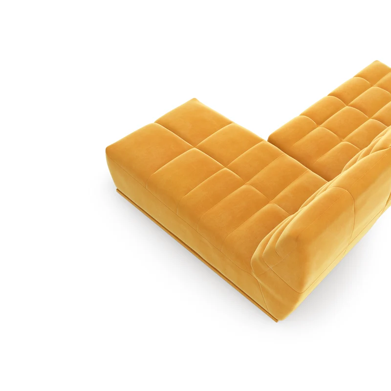 Canapé d'angle droit ou gauche modulable JODY Velours