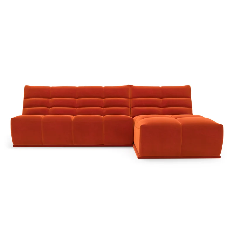 Canapé d'angle droit ou gauche modulable JODY Velours