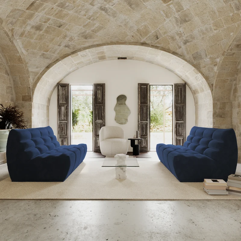 Canapé 5 places modulable JODY Velours