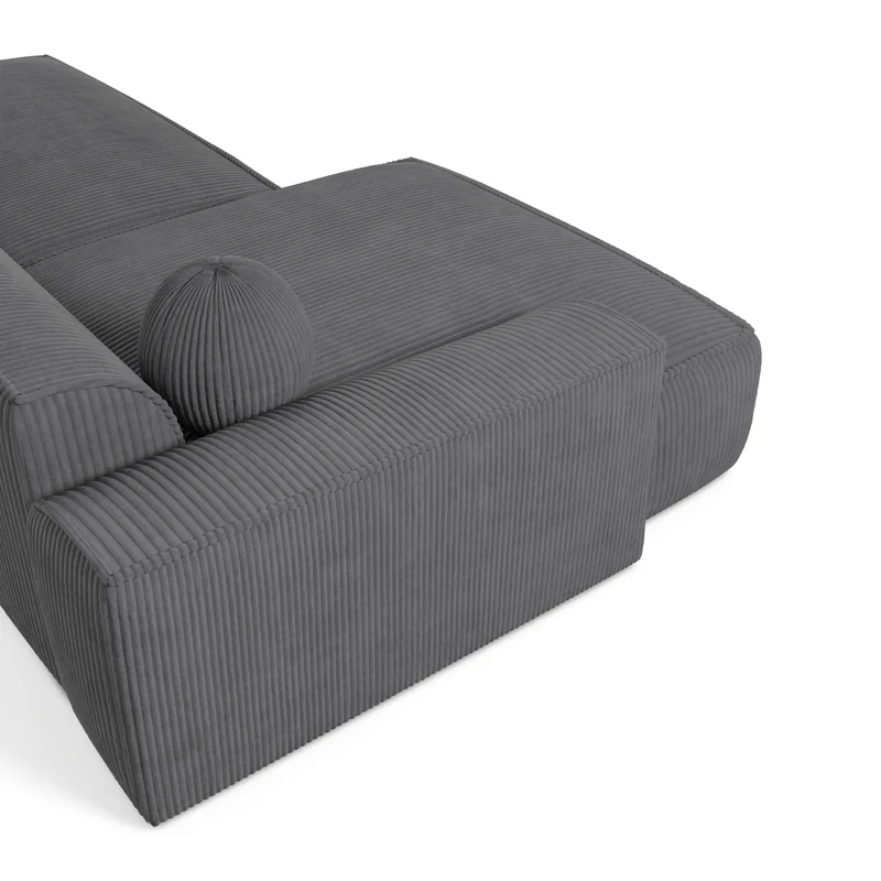 Canapé angle gauche 300cm ANIA Velours côtelé