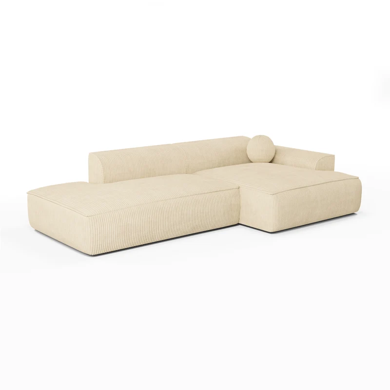 Canapé angle droit 300cm ANIA Velours Côtelé