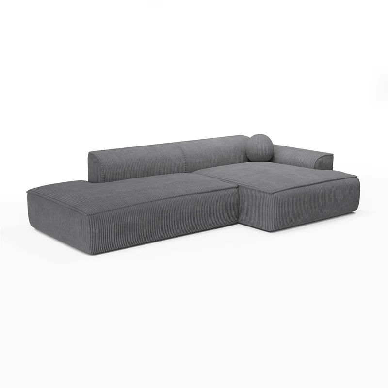 Canapé angle droit 300cm ANIA Velours Côtelé