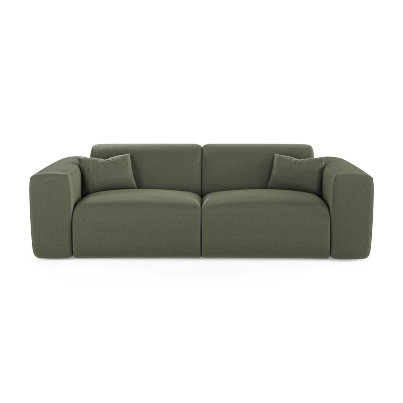 Canapé convertible express matelas Dunlopillo 160cm MYRA Tissu tramé