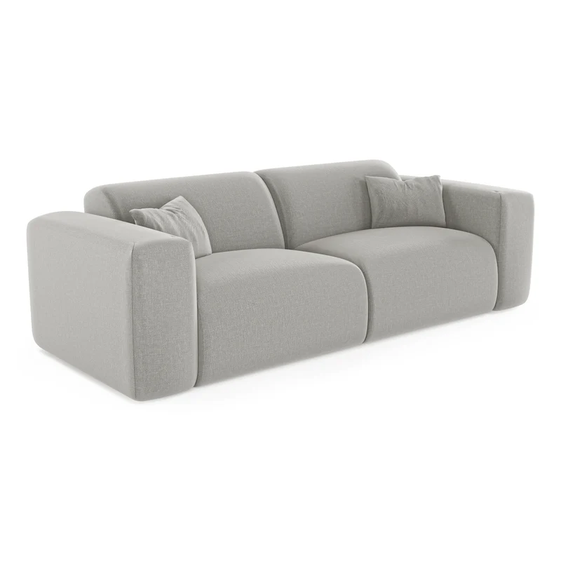 Canapé convertible express matelas Dunlopillo 160cm MYRA Tissu tramé