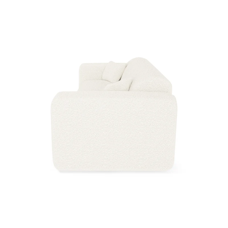 Canapé convertible express matelas Dunlopillo 160cm MYRA Tissu bouclette