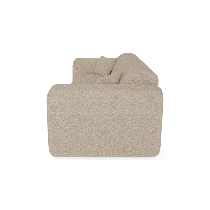 Canapé convertible express matelas Dunlopillo 160cm MYRA Tissu bouclette