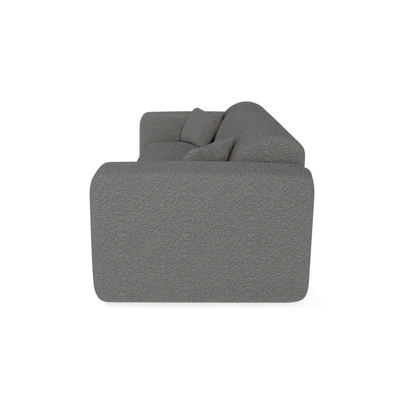 Canapé convertible express matelas Dunlopillo 160cm MYRA Tissu bouclette