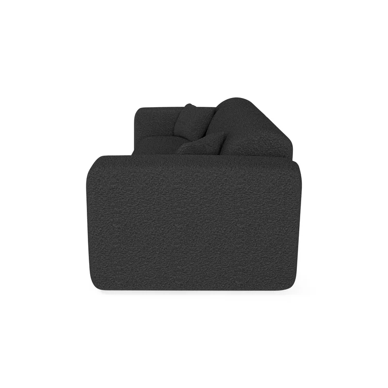 Canapé convertible express matelas Dunlopillo 140cm MYRA Tissu bouclette