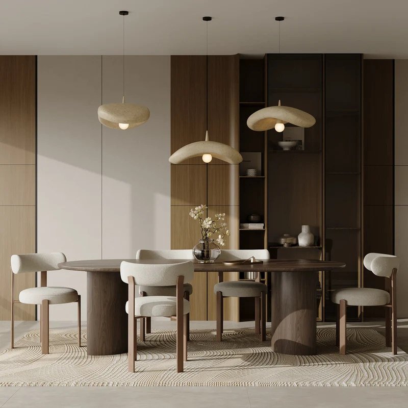 Table à manger MONTI noyer foncé 220cm