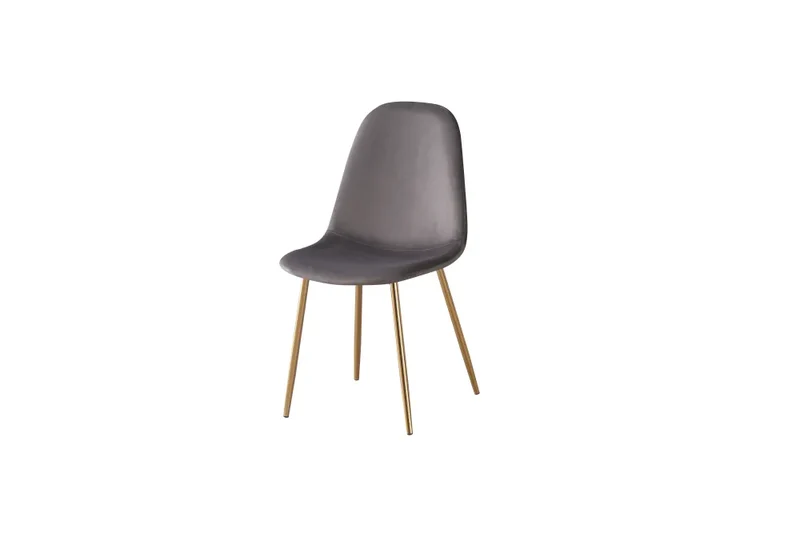 Chaise salle à manger - Tissu velours – Pied métal ( noir / chromé / or )- Lot de 2 / 4 /6 – Scandinave