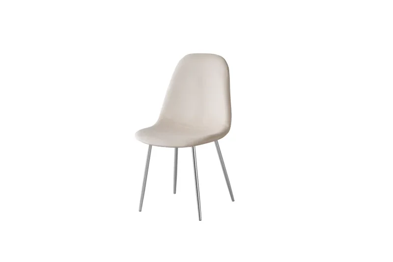 Chaise salle à manger - Tissu velours – Pied métal ( noir / chromé / or )- Lot de 2 / 4 /6 – Scandinave
