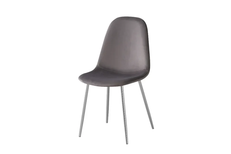 Chaise salle à manger - Tissu velours – Pied métal ( noir / chromé / or )- Lot de 2 / 4 /6 – Scandinave