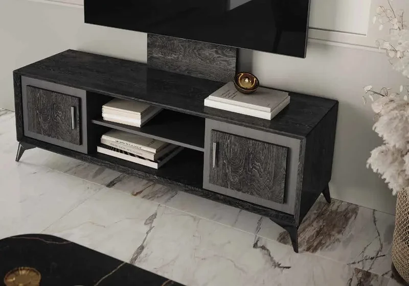 Ensemble meuble TV bouleau HAWA